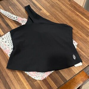 FP Movement by Free People Black Ribbed Top